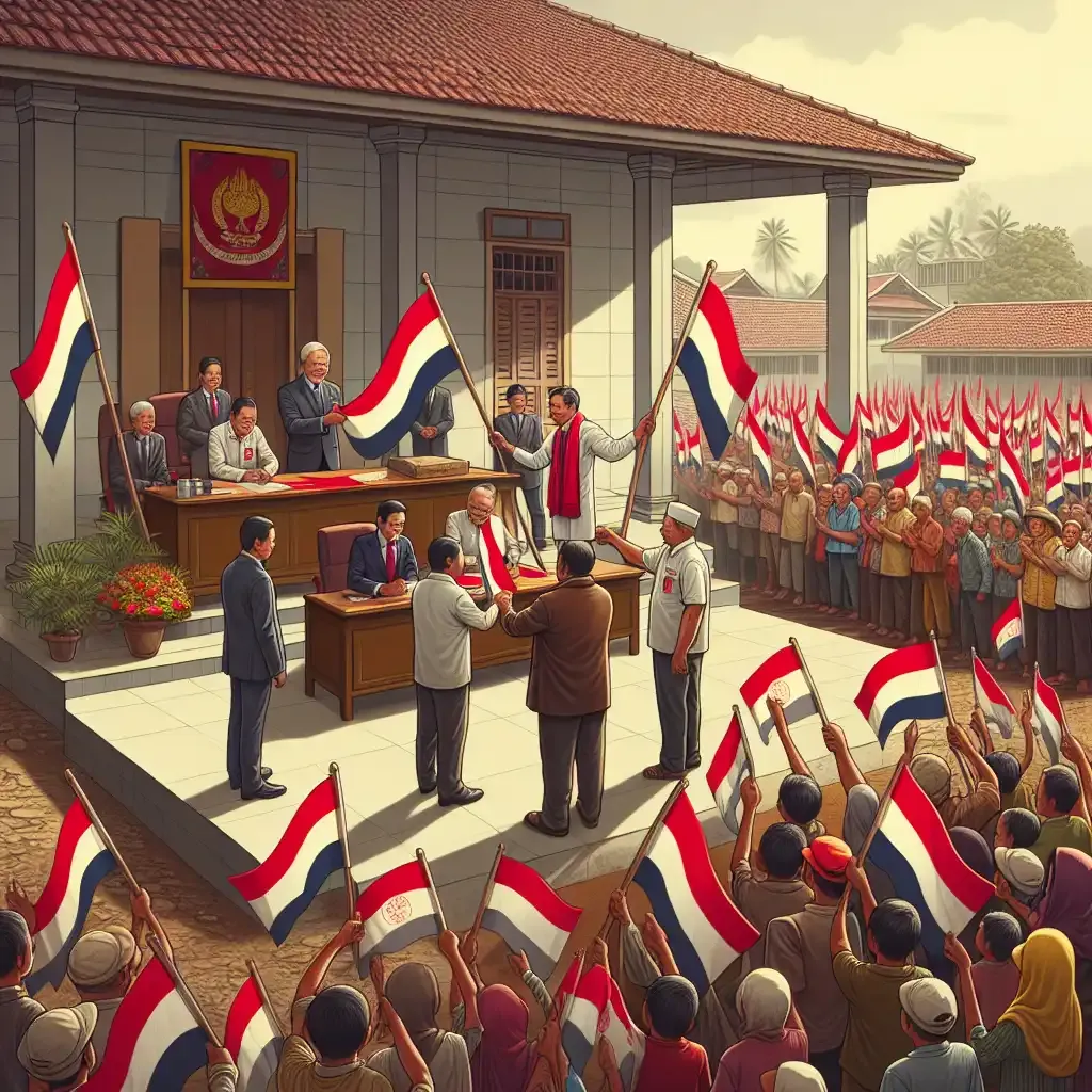 Sekda Blora Bagikan 10 Juta Bendera Merah Putih