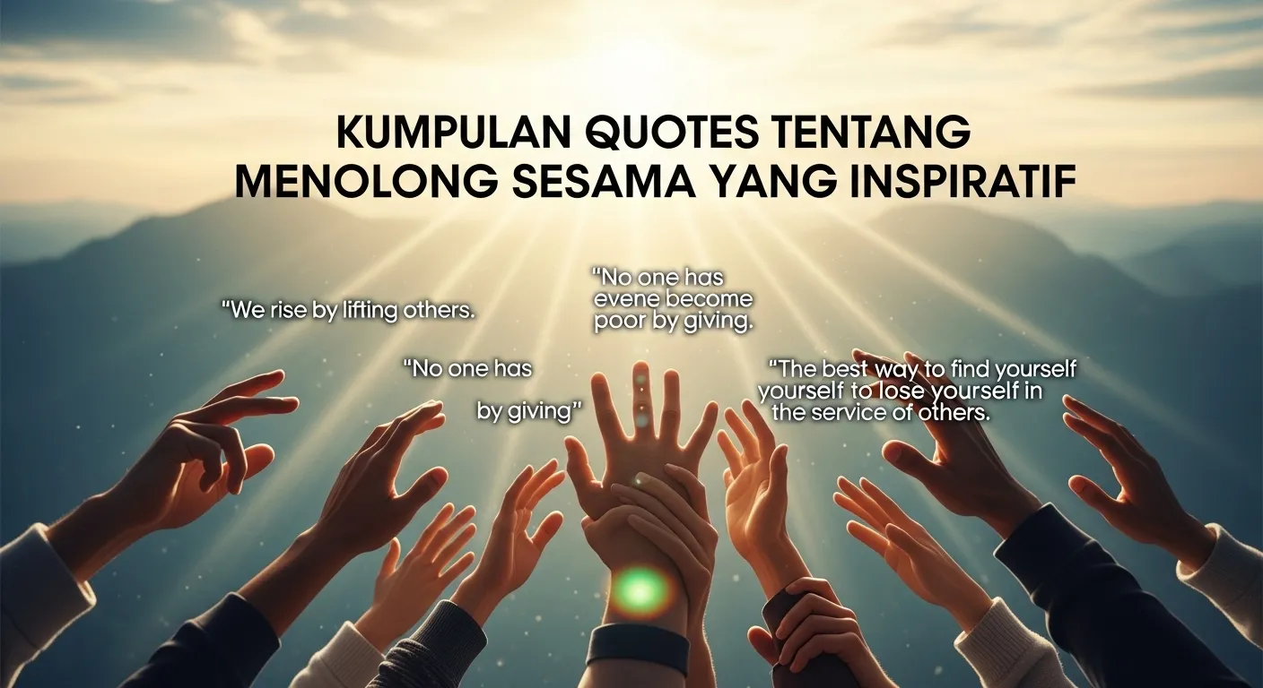 Kumpulan Quotes Tentang Menolong Sesama yang Inspiratif