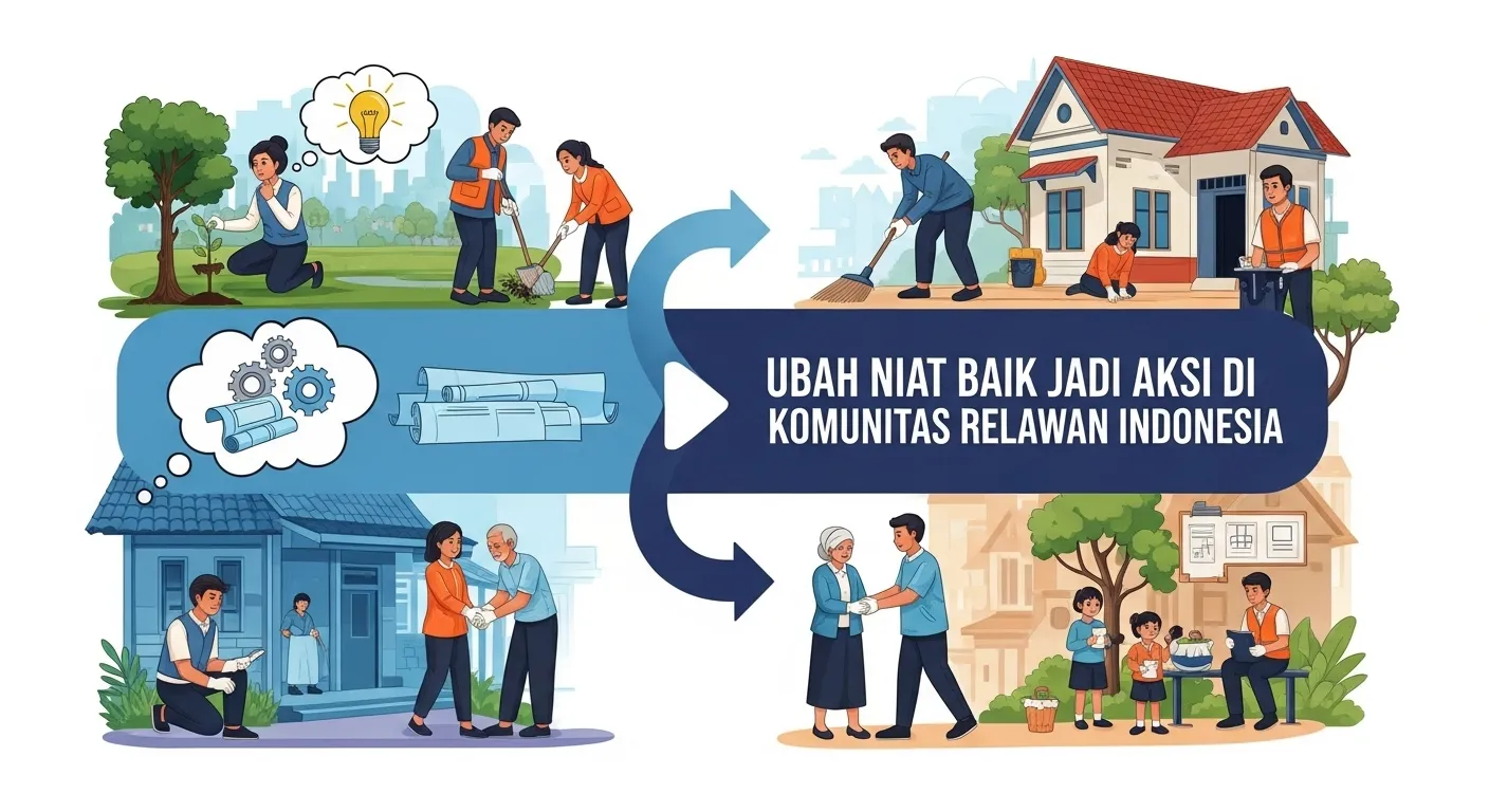 Ubah Niat Baik Jadi Aksi di Komunitas Relawan Indonesia