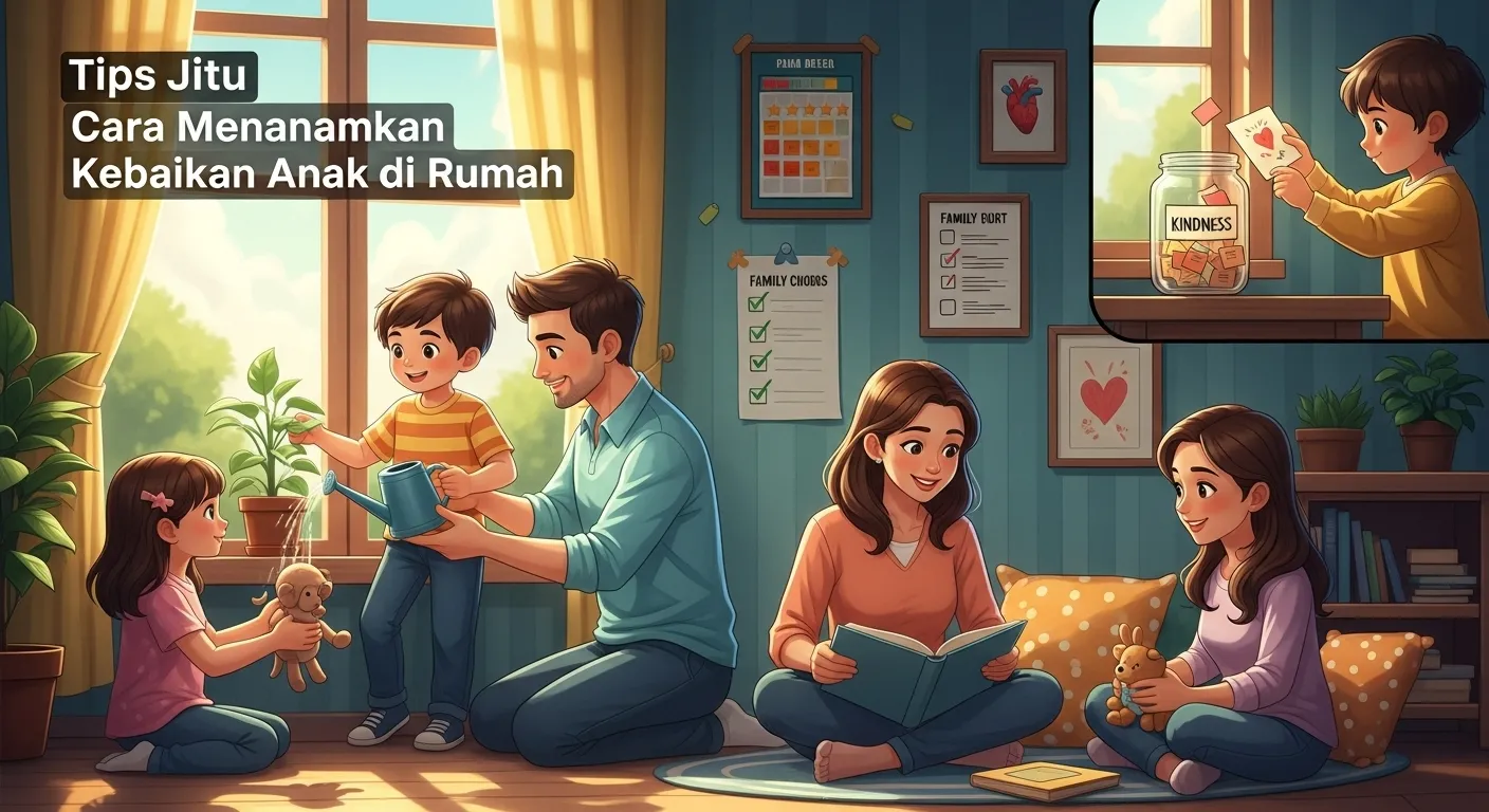 Tips Jitu Cara Menanamkan Kebaikan pada Anak di Rumah