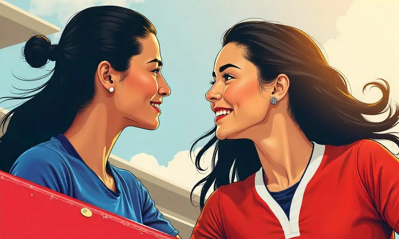 Norway vs Italy: Marissa Anita dan Rugaiya Usman Wiranto Istri Wiranto